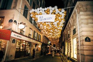 Opération #ruedesbulles se déroule du 2 au 26 décembre, rue des Canettes à Paris.