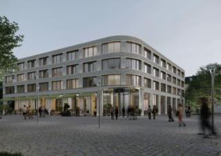 Vue d'architecte du futur hôtel Tribute Portfolio by Marriott d'Epernay.