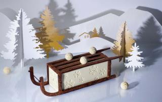 La Luge de Noël, la bûche de l'Hôtel de Crillon, réalisée par Matthieu Carlin, est inspirée de ses...
