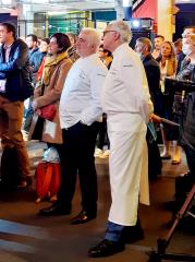 Les chefs Guy Savoy et Alain Ducasse au premier rang de la Grande rencontre annuelle du CCF.