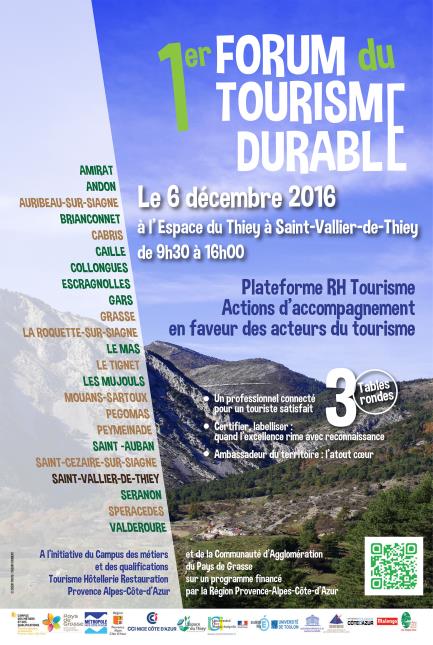 1er Forum du Tourisme Durable le 6 décembre
