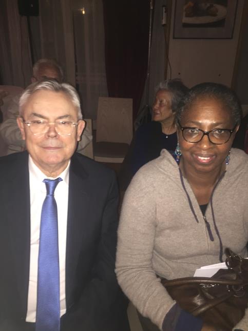 Richard Alexandre et la représentante de la région Île-de-France, Fatou Konaré, en charge des contrats performance du suivi des CFA.