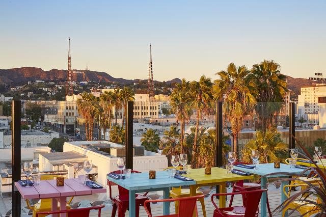 Terrasse du Mama Shelter de Los Angeles.
