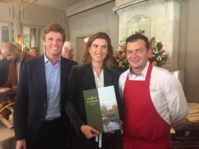 Jérôme et Alice Tourbier, et le chef Nicolas Masse.