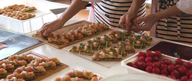 Une des nombreuses bouchées proposées aux 11000 visiteurs