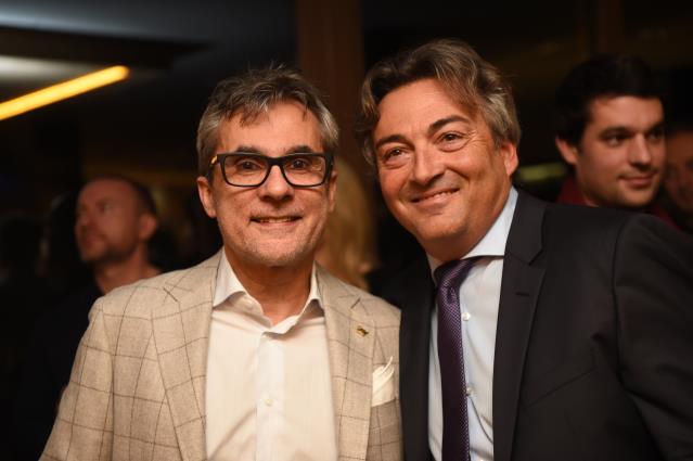de g à d : Frédéric Peltier et Thierry Schoenhauer, des associés heureux