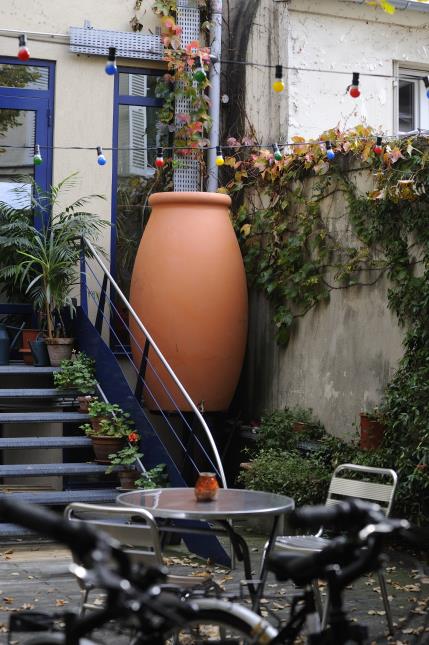 Le récupérateur d'eau.