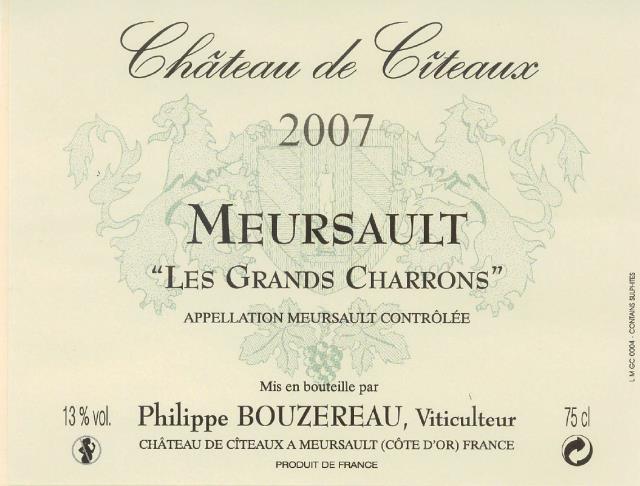 Meursault : AOC communale.