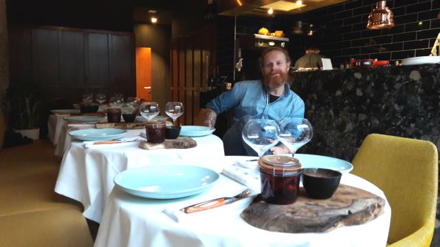 Nicolas Pourcheresse : 'Je construits mes menus au jour le jour, en fonction de la récolte du jardin'.