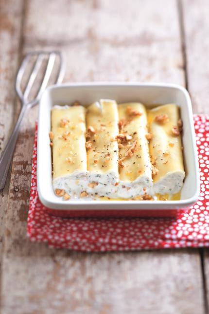 Cannellonis de chèvre frais.