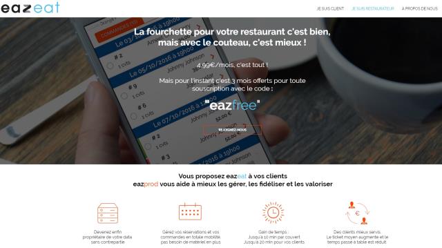 Eazeat, le petit dernier sur le marché des apps de réservations de restaurants