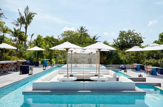 Impression de terrasse flottante par le duo Hertrich-Adnet, pour le Club Med de Bali.