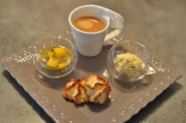 Café gourmand : triptyque créole