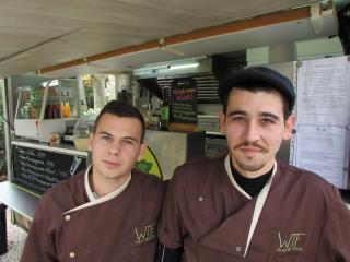 Clément Lagrange (à gauche) et Pierre Gacon, spécialistes du « wrap gastronomique »