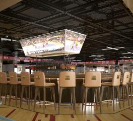 Trois étages en hommage au basket américain au centre de Barcelone