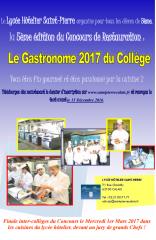 5ème édition du concours Le Gastronome du Collège