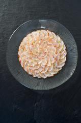 Miel des Crayères et safran en marinade acidulée, Carpaccio de langouste coraillée de Philippe...