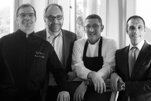 Bruno Le Bolc'h, Bruno Mercadal, Directeur du Royal Riviera, Alain Parodi et Sébastien Perbet, Dr adjoint