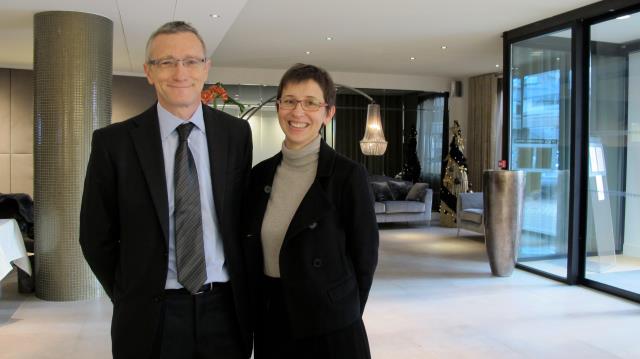 Les propriétaires de l'hôtel Le Burdigala, Thierry et Anne Gaillac