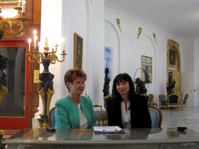 Nicole Spitz, directrice de l'Hôtel Negresco et Valérie Nyul, Drh