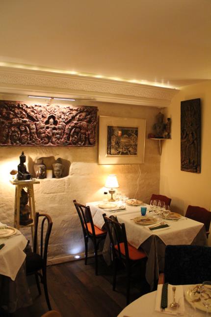 Une décoration en harmonie avec la cuisine,à savoir raffinée.