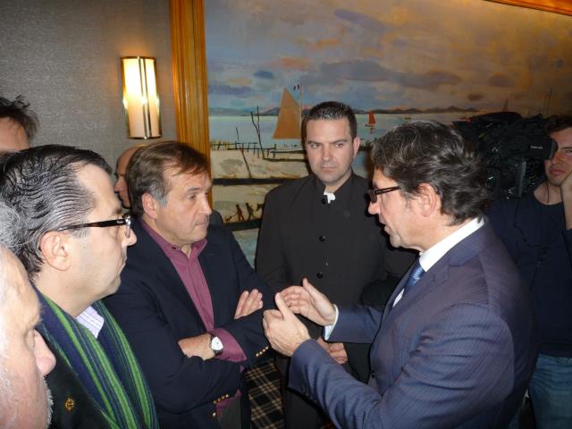 Frédéric Lefebvre rencontre les chefs français