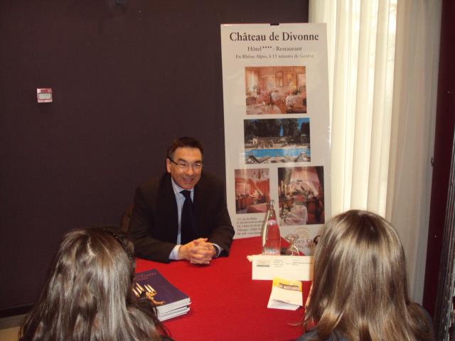 Thierry Pagault directeur du château de Divonne représentant les Grandes Etapes Française