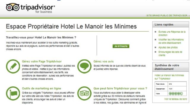 Page propriétaire du Manoir des Minimes, Amboise
