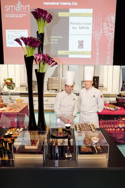 Gilles Grasteau et Sébastien Rein (Lenôtre Paris) représenteront la France pour l'International Catering Cup au Sirha 2013