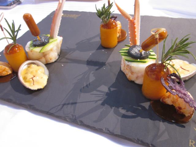 Le plat de Christophe Le Digol (Auberge du Père Bise) gagnant du Neptune d'Or