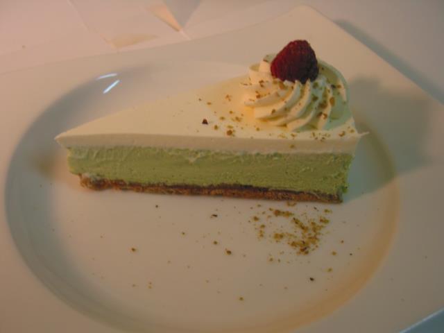 Cheesecake à la pistache