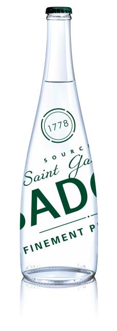 Badoit verte, flacon prestige.