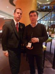 Alexandre Morlier, assistant chef sommelier et Philippe Gard propriétaire du domaine Coume del Mas.