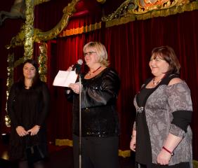 De gche à dte : Patricia Derex, présidente AGGH Lyon, Corinne Veyssiere, présidente AGGH Paris Ile...