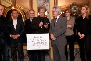 De gauche à droite : Malek Chebel anthropologie des religions et philosophe, Jacques Attali...