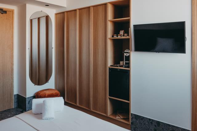 Une chambre de l'hôtel Moderne à Porto Vecchio, en Corse.