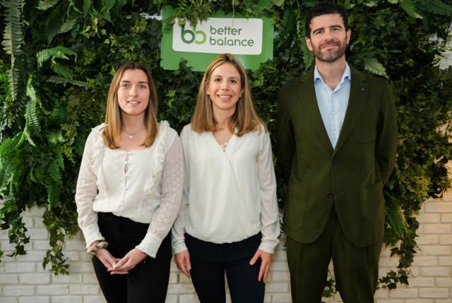 Chloé Venturini, chef de marque Better Balance ; Julie Vidal, responsable marketing Better Balance et Florencio Garcia, directeur Europe Better Balance.