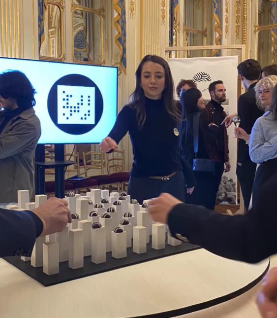 Dégustation de l collection composée de ganaches au chocolat noir