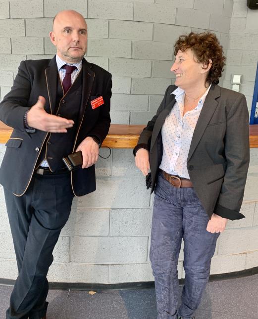 De gauche à droite : Christophe Joublin, président de l'Aflyht, et Esther Miland, présidente de l'Anephot.