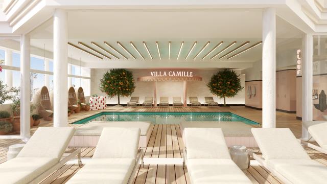 La piscine de la Villa Camille, à Banyuls-sur-Mer. 