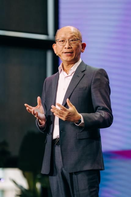 Star Chen, p-dg d'Unilever Food Solutions, a pris la parole lors des Future Menus 2024, les 26 et 27 mars 2024.