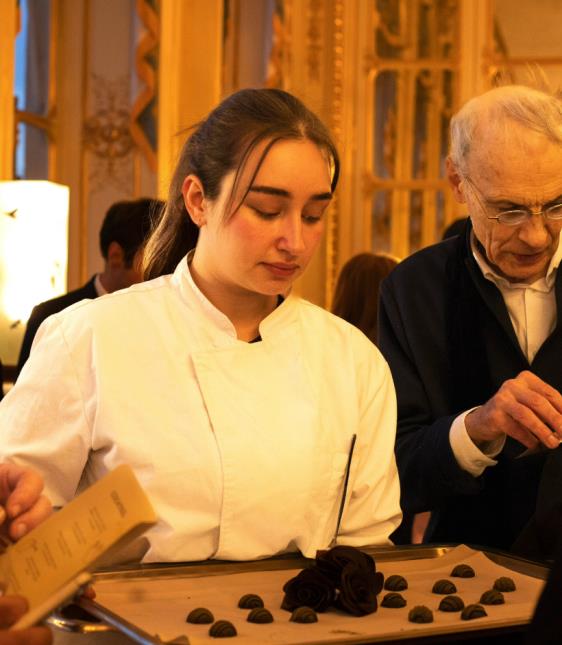 Ces chocolats aux 4 saveurs, servis par les étudiants de 1er année BTS MHR 