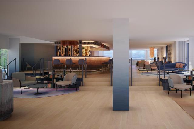 Le bar et le lobby ont été réaménagés à l'Oceania Saint-Malo