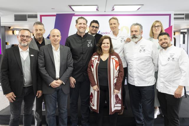 Laurent Pasteur, Franck Chanevas, Philippe Würz, Alexandre Mazzia, Akrame Benallal, Nathalie Bellon-Szabo, Amandine Chaignot, Stéphane Chicheri, Carole Galissant et Charles Guilloy.