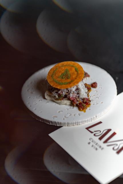 Tartare de veau, proposé par Wilfried Romain.