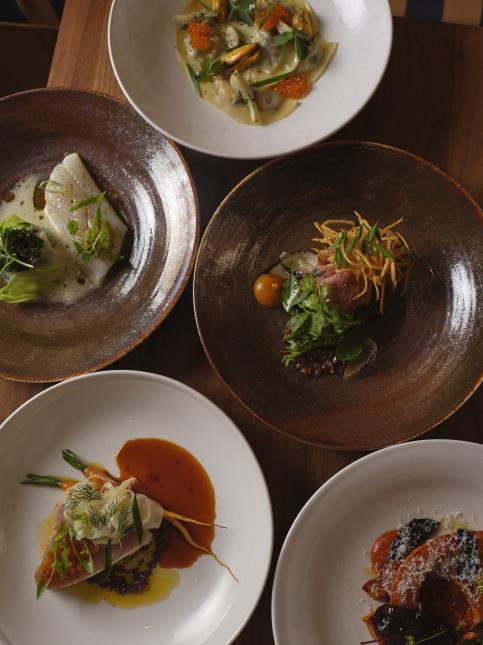 Composition de plats, du chef Martin Maumet. 