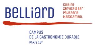 Le nouveau logo Belliard, conçu avec les marqueurs de l'identité de l'établissement 