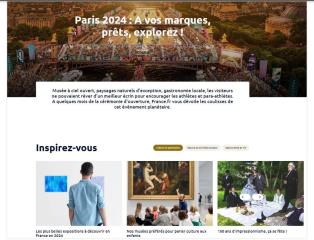 Le nouveau site France.fr, développé par Atout France, agence de développement touristique...