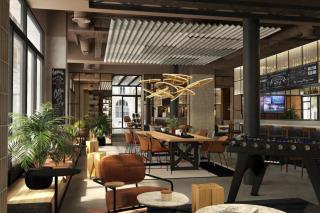 Vue 3D du futur hôtel Moxy Paris Clamart (Hauts-de-Seine).
