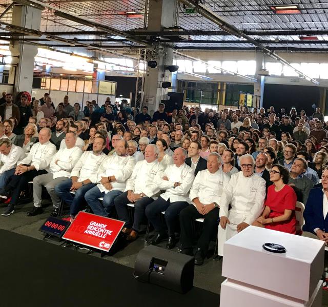 Grande réunion annuelle du Collège Culinaire e France à Ground Control à Paris.